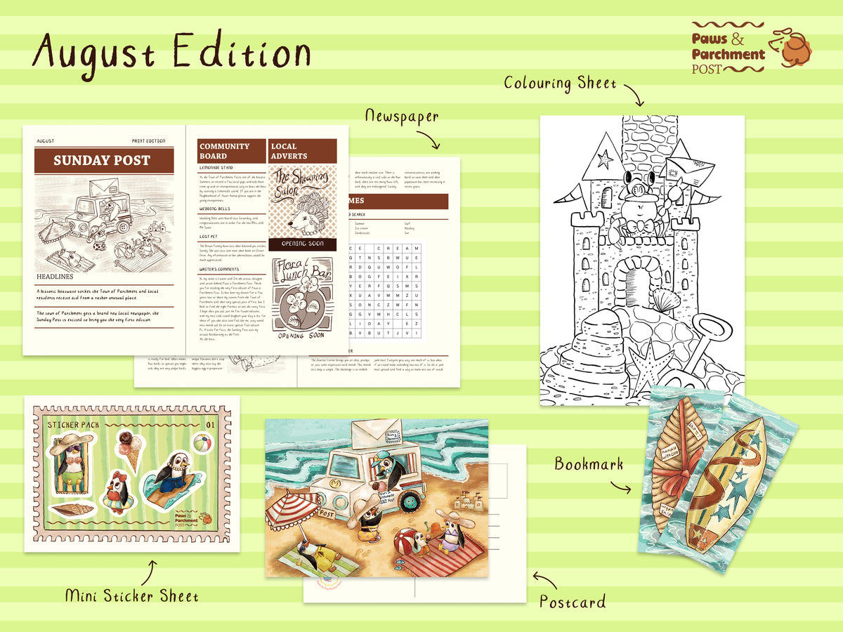 Paws & Parchment Post August Edition